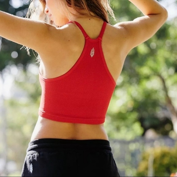 ‼️Last One‼️ Free People Ribbed Crop Top M/L - Picture 2 of 2